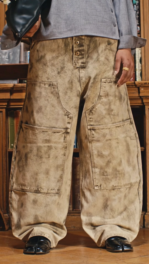 Sagyōgi 15oz Cream Double Knee Canvas Pants