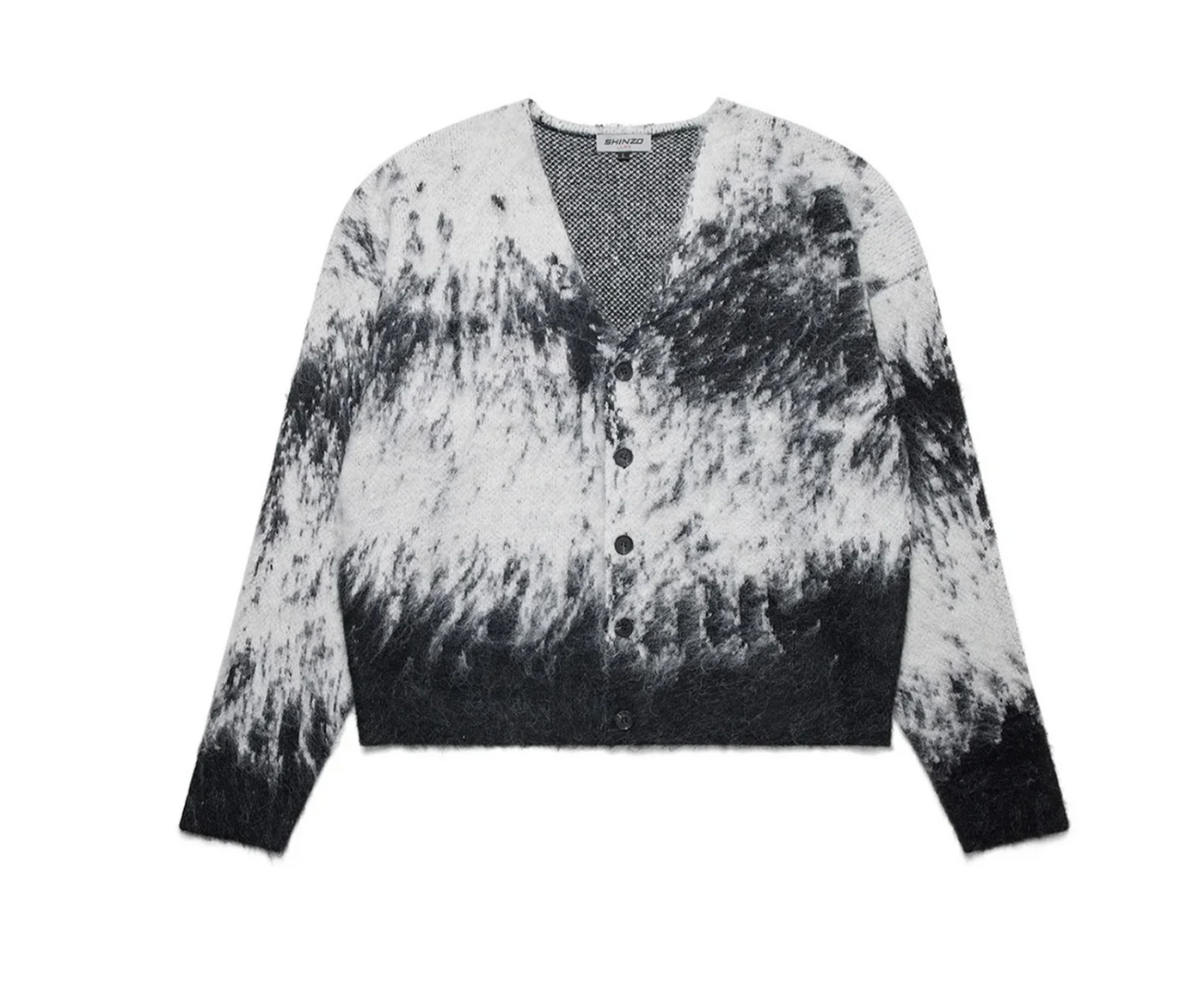 Raw Seam Mohair Cardigan