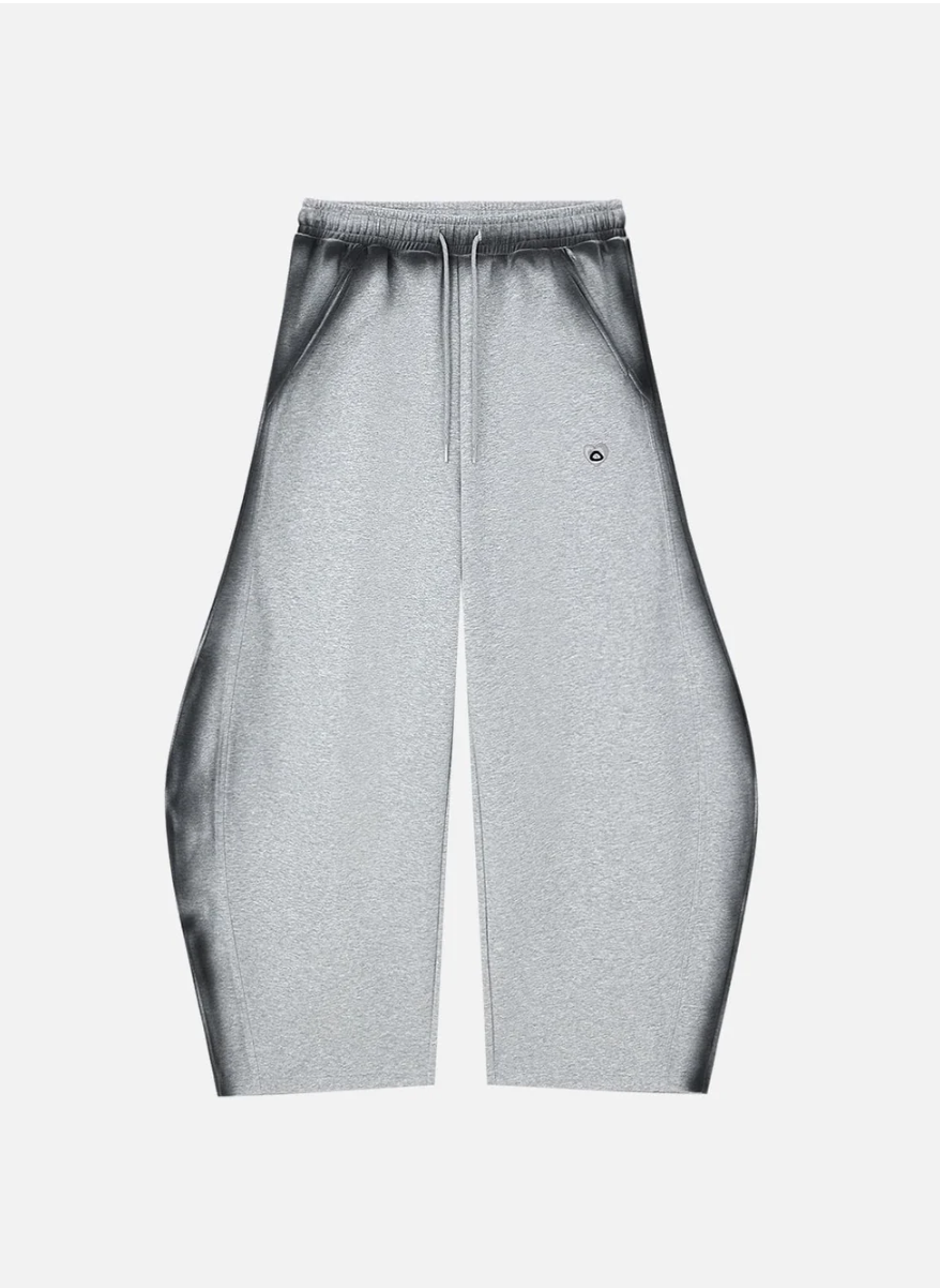 INKJET SUPER BAAGGY BARREL SWEATPANTS