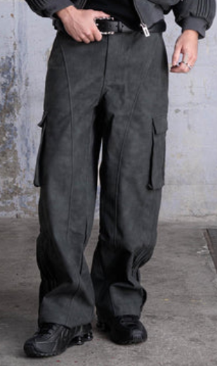 Men’s Dark Grey Cargo Pants