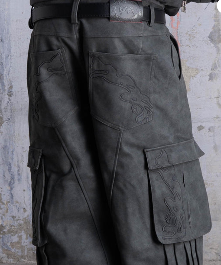 Men’s Dark Grey Cargo Pants