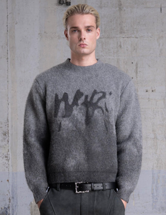 Dark Grey PUFFY Knit