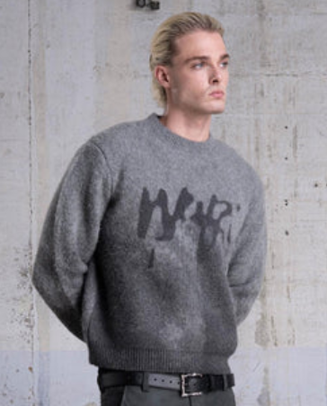 Dark Grey PUFFY Knit