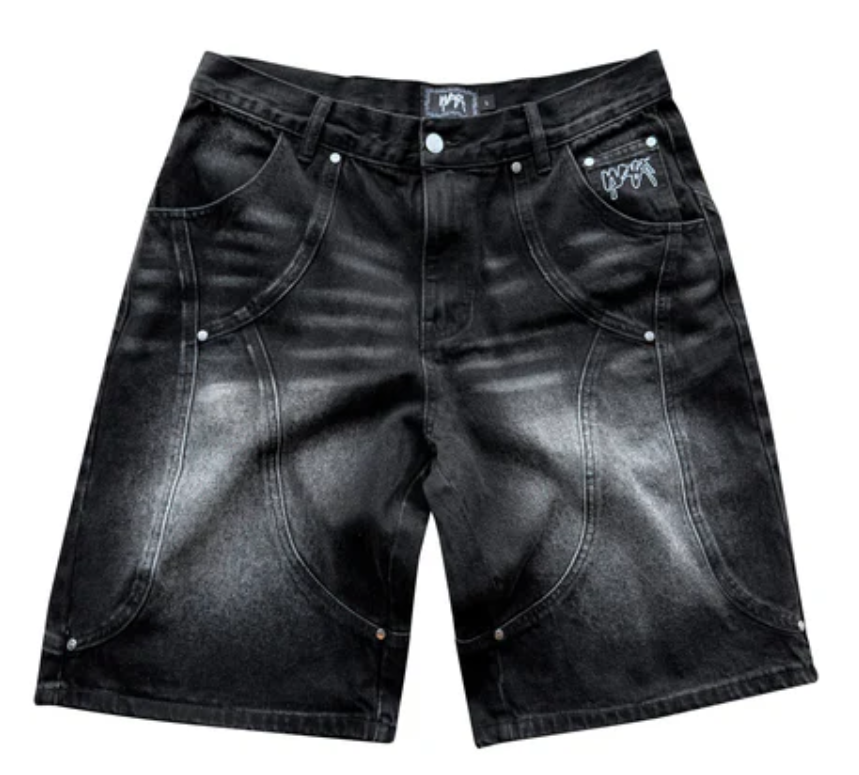 Washed Black ARCH Shorts