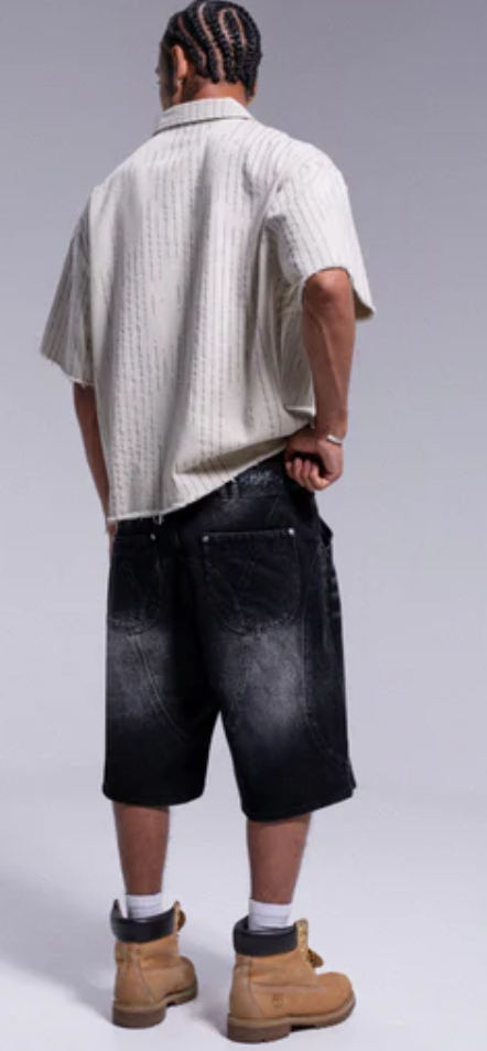 Washed Black ARCH Shorts