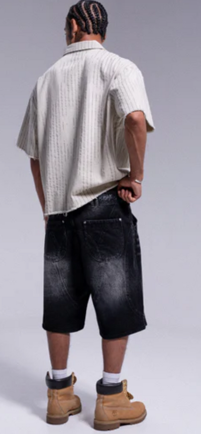 Washed Black ARCH Shorts