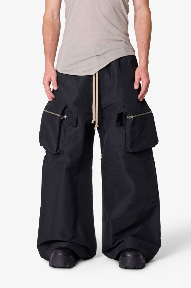 ZIP CARGO POCKET RAVE PANTS