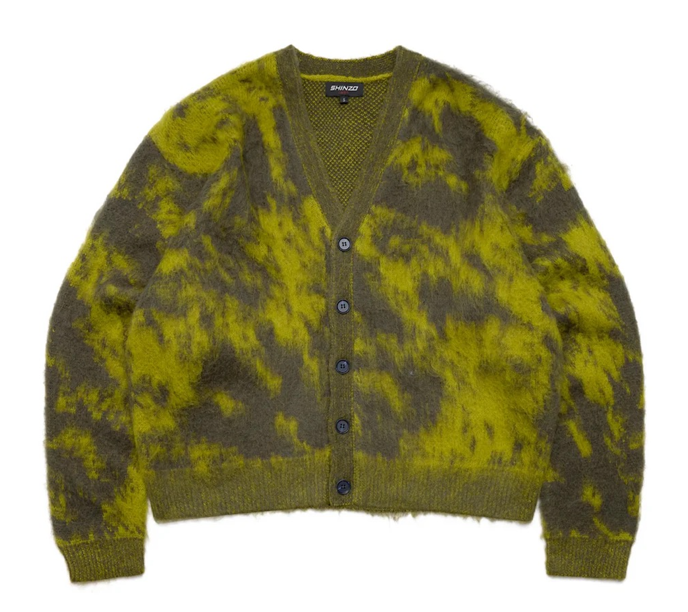 Wagara Green Mohair Cardigan