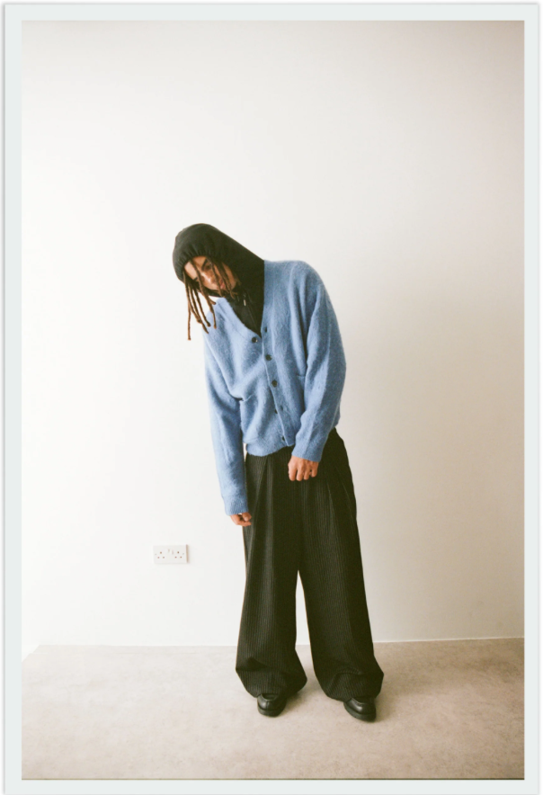 Kai Cobalt Blue Mohair Cardigan