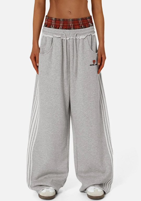Double Layer Waist Street Sweatpants