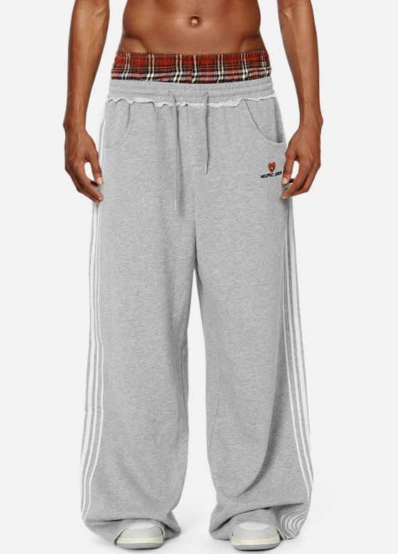 Double Layer Waist Street Sweatpants