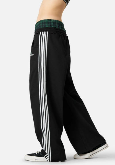 Double Layer Waist Street Sweatpants