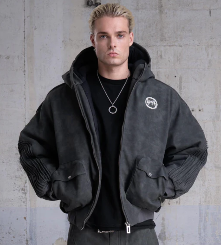 Men’s Dark Grey Bomber Jacket
