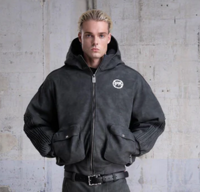 Men’s Dark Grey Bomber Jacket