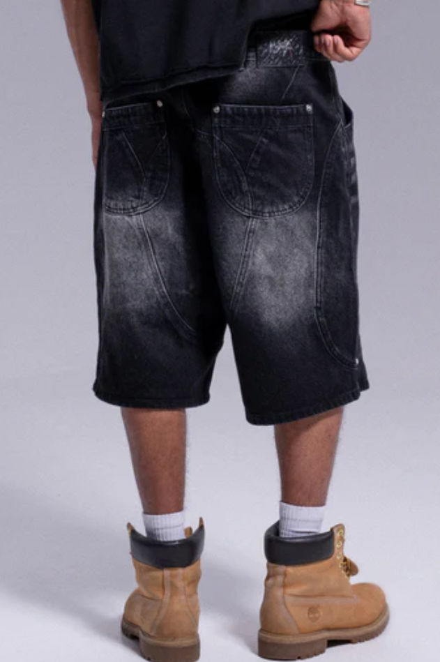 Washed Black ARCH Shorts