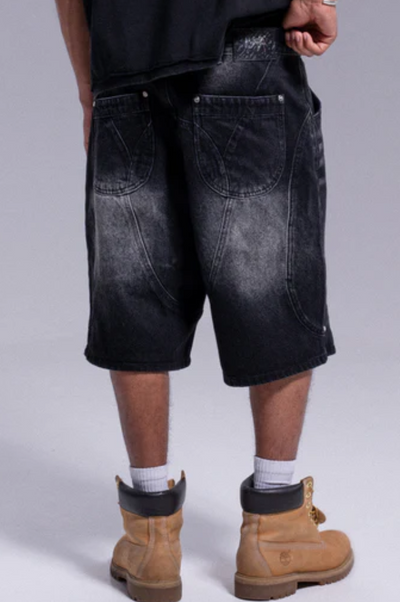 Washed Black ARCH Shorts
